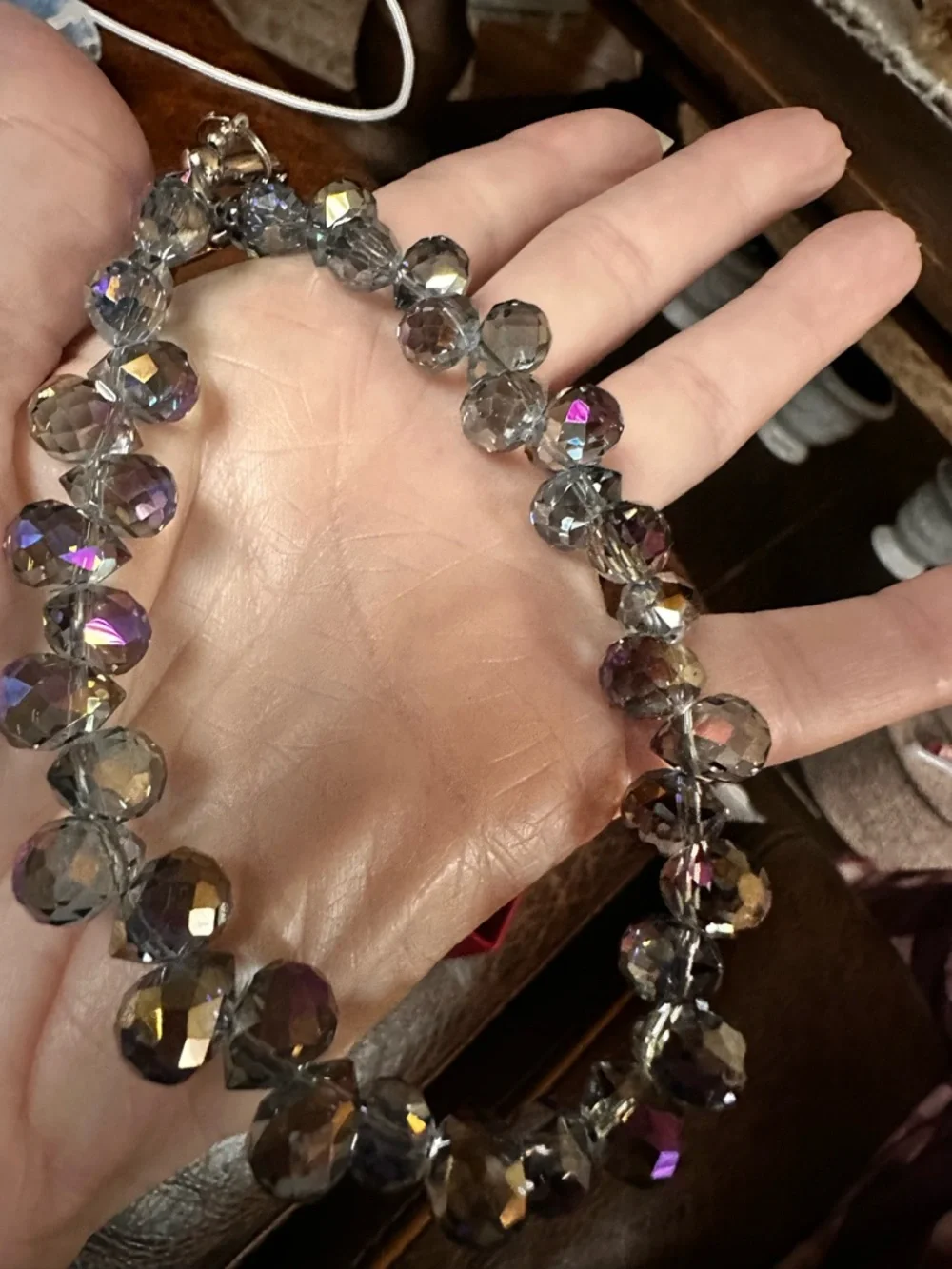Artisan faceted iridescent